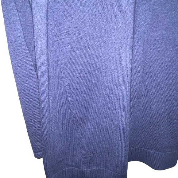 J.Jill Blue Crew Neck Long Sleeve Knit Sweater Women's Size Medium - Picture 2 of 6